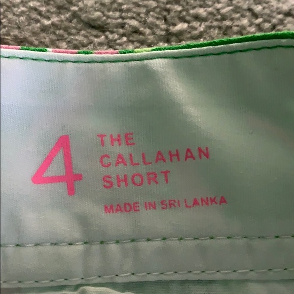 Lily Pulitzer Pink & Green Callahan Shorts - Picture 6 of 6
